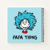 Kat in het Pet | Thing One Thing Two - Papa Thing Notitieboek (Achterkant)
