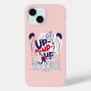 Kat in het Pet   Up-up met een vis iPhone 15 Case