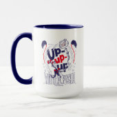 Kat in het Pet | Up-up met een vis Mok (Links)