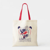 Kat in het Pet | Up-up met een vis Tote Bag (Achterkant)