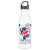 Kat in het Pet | Up-up met een vis Waterfles (Voorkant)