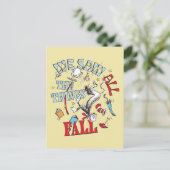 Kat in het Pet | We zagen alle dingen Herfsten Briefkaart (Staand voorkant)