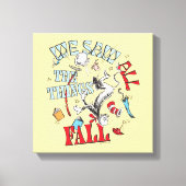 Kat in het Pet | We zagen alle dingen Herfsten Canvas Afdruk (Voorkant)