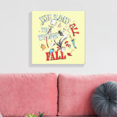 Kat in het Pet | We zagen alle dingen Herfsten Canvas Afdruk (Insitu (Woonkamer))