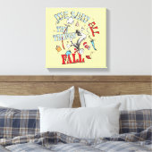 Kat in het Pet | We zagen alle dingen Herfsten Canvas Afdruk (Insitu (Slaapkamer))