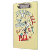 Kat in het Pet | We zagen alle dingen Herfsten Klembord (Links)