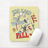 Kat in het Pet | We zagen alle dingen Herfsten Muismat (Met muis)