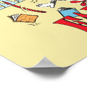 Kat in het Pet | We zagen alle dingen Herfsten Poster (Hoek)