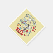 Kat in het Pet | We zagen alle dingen Herfsten Servet (Hoek)