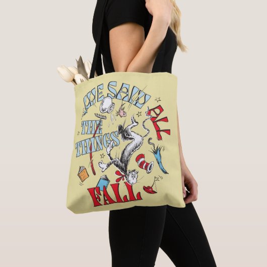 Kat in het Pet | We zagen alle dingen Herfsten Tote Bag (Dichtbij)