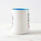 Kat in het Pet | We zagen alle dingen Herfsten Tweekleurige Koffiemok (Center)