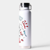 Kat in het Pet | We zagen alle dingen Herfsten Waterfles (Achterkant)