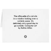 kat in het raam (Achterkant Horizontaal)