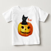 Kat in het Shirt van het Baby Pumpkin Halloween (Voorkant)