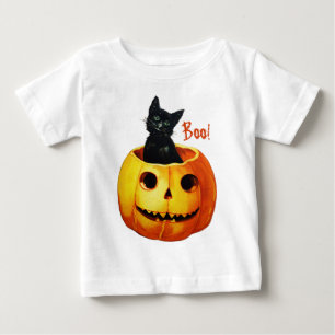 Kat in het Shirt van het Baby Pumpkin Halloween