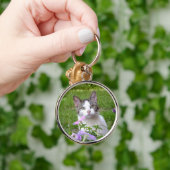 Kat in het Sleutelhanger Flowers (Hand)