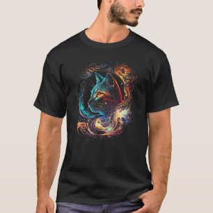 Kat In Het Sterrenstelsel En Ruimte Kitten Kat Hoo T-shirt