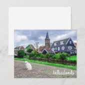 Kat in het traditionele vissersdorp (Voorkant / Achterkant)