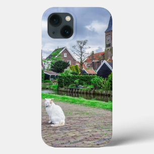 Kat in het traditionele vissersdorp Case-Mate iPhone case