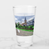 Kat in het traditionele vissersdorp glas (Achterkant)