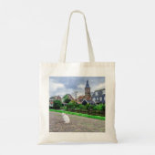 Kat in het traditionele vissersdorp tote bag (Achterkant)