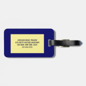 Kat in het venster bagagelabel (Achterkant horizontaal)