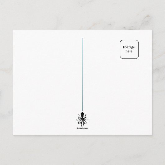 Kat in het Venster Briefkaart (Achterkant)