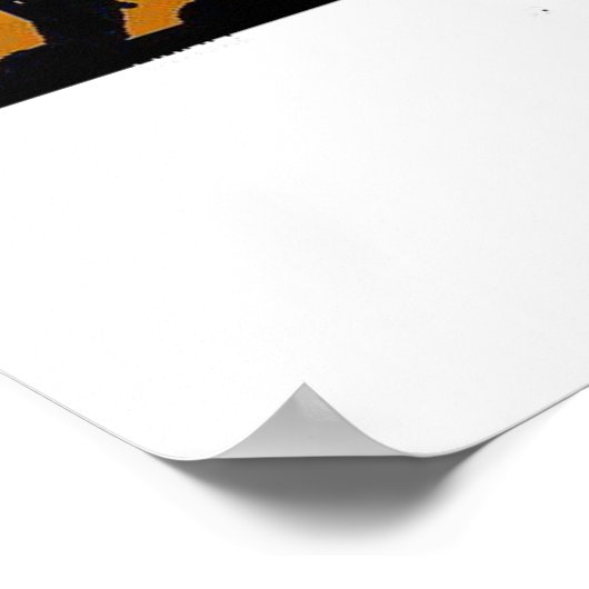 Kat in het venster poster (Hoek)