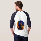 Kat in het venster t-shirt (Achterkant volledig)