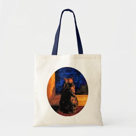 Kat in het venster tote bag (Voorkant)