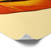 Kat in het Vintage-Halloween-Poster Pumpkin Poster (Hoek)