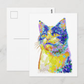 Kat in het zonlicht briefkaart (Voorkant / Achterkant)