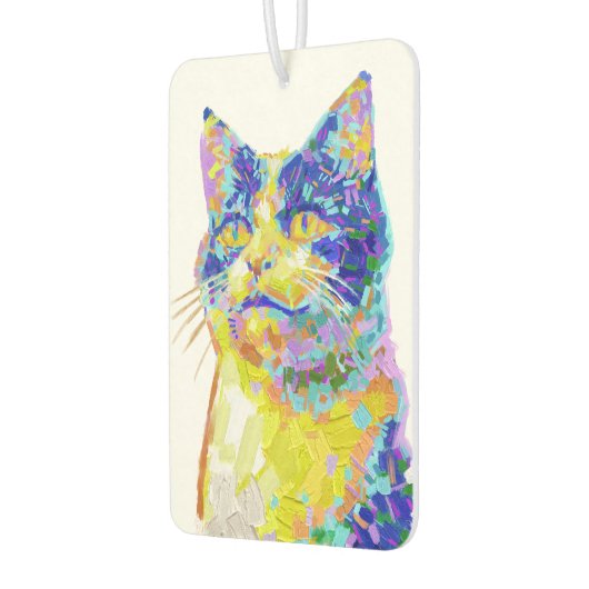 Kat in het zonlicht Button Luchtverfrisser (Links)