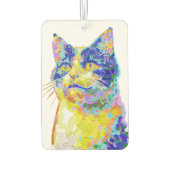 Kat in het zonlicht Button Luchtverfrisser (Achterkant)