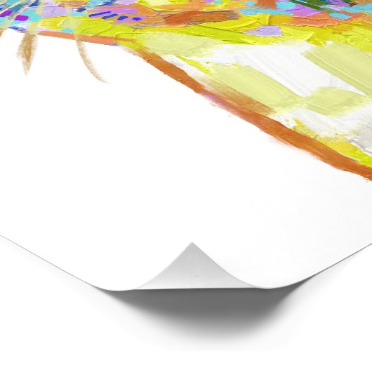 Kat in het zonlicht foto afdruk (Hoek)