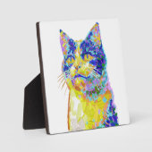 Kat in het zonlicht fotoplaat (Voorkant)