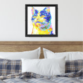 Kat in het zonlicht Impressionist Canvas Afdruk (Insitu (Slaapkamer))