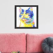 Kat in het zonlicht Impressionist Canvas Afdruk (Insitu (Woonkamer))