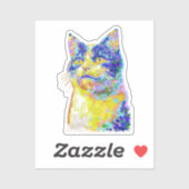 Kat in het zonlicht sticker (Vel)