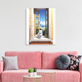 Kat in Italië Canvas Muurkunst Afdruk (Insitu (Woonkamer))