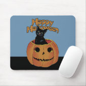 kat in Jack'o'Lantern Muismat (Met muis)