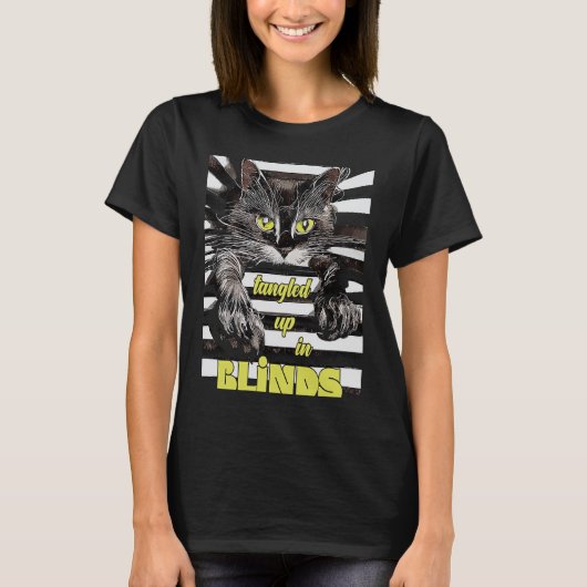 Kat in jaloezieën explorer kitten t-shirt (Voorkant)