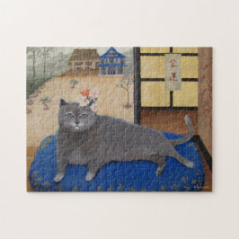 Kat in Japan Schilderen Legpuzzel