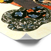 Kat in Kimono, Octopus Kuniyoshi Japanse fijne kun Poster (Hoek)