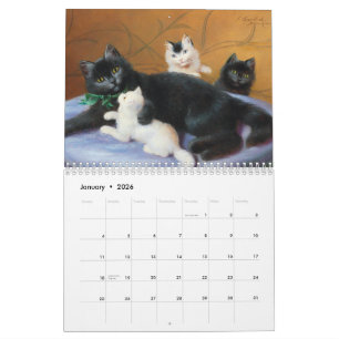 Kat in Klassieke Kunst Kalender