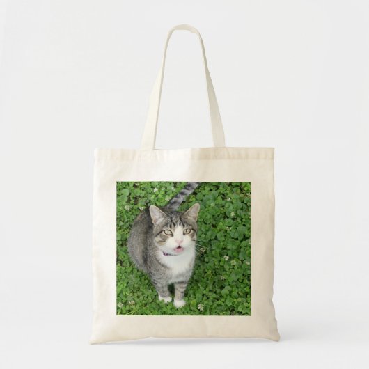 Kat in klaver tote bag (Voorkant)