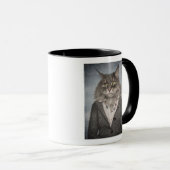 Kat in kleding mok (Voorkant rechts)