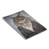 Kat in kleding notitieboek (Rechterzijde)