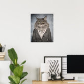 Kat in kleding poster (Thuiskantoor)