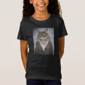 Kat in kleding t-shirt (Voorkant)